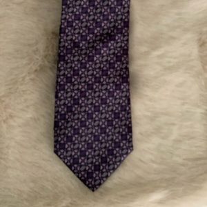 Purple Versace Silk Tie